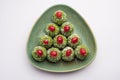 Paan Coconut Laddu is indian sweet made using betel leaves and nariyal Royalty Free Stock Photo